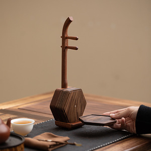 Posavasos de Madera de Nogal con Forma Geométrica, Duradero, Decoración para el Hogar o Salón de Té - Product Image 2
