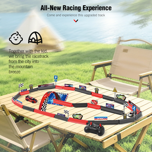 2026 1:64 Aud Mini RC sous licence, Ensemble de voitures de slot racing à double piste, Voiture de jeu de compétition électrique télécommandée pour enfants, Vente en gros - Product Image 5