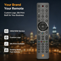 Control Remoto para TV de 45 Teclas con Función de Aprendizaje IR, Control Remoto Personalizado Uno a Uno