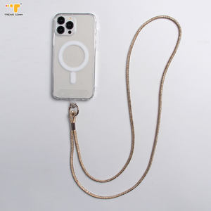 Lanière de téléphone <span class=keywords><strong>portable</strong></span> légère en polyester avec boucle métallique, sangle de poignet <span class=keywords><strong>portable</strong></span>, <span class=keywords><strong>collier</strong></span> suspendu 12 cm pour <span class=keywords><strong>iPhone</strong></span> - Product Image 3