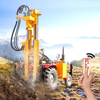 Foreuse sur chenilles HengWang TQZ-260 à moteur diesel, diamètre de forage 200 mm, faible coût d'entretien pour le forage de puits d'eau
