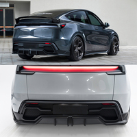 Lèvre de pare-chocs arrière pour Tesla Model Y Juniper NOUVEAU 2025 Style Yofer Kit carrosserie sport Diffuseur Pièces de mise à niveau extérieure Noir mat OLIVER