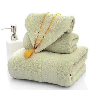 Benutzer definierte Großhandel Luxushotel ägyptische Baumwolle Hand Gesicht Frottee Handtücher Bad Baumwolle Set