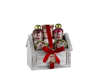 Оптовая Продажа под заказ Рождественский гель для душа и лосьон для ванны Подарочный набор в коробке для хранения