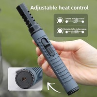 Briquet portable, accessoire de camping, pistolet d'allumage, accessoire de cuisinière, torche de barbecue, rechargeable, coupe-vent, matériau ABS
