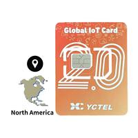 Carte SIM IoT pour caméra de sécurité IPC, couverture Amérique du Nord, 4G LTE, données M2M, sans frais mensuels