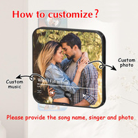 Aimant de réfrigérateur musical à sublimation vierge, boîte musicale, lecteur audio pour l'impression de chansons personnalisées, fabricant