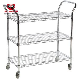 वर्कस्टेशन के लिए सबसे अधिक बिकने वाली उच्च गुणवत्ता वाले बहु-स्तरीय पिक कार्ट्स गोदाम ट्रॉली - Product Image 5