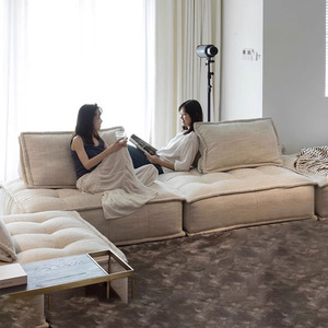 KEHUI Canapé compressé Belles mesures à carreaux intégrales Tofu et entrepôts Bloc vidéo Expansif <span class=keywords><strong>sur</strong></span> canapé d'angle compressé - Product Image 5