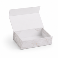 Caja de Regalo Rígida Plegable de Lujo al por Mayor con Diseño de Mármol y Tapa Abatible para Empaque de Regalos
