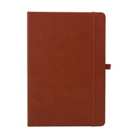 Cuaderno A5 de Tapa Dura al por Mayor, Encuadernación Térmica, Correa de Cuero, Cinta Elástica, Logotipo Personalizado Impreso, Bloc de Notas de Oficina, Diario, 80 Hojas