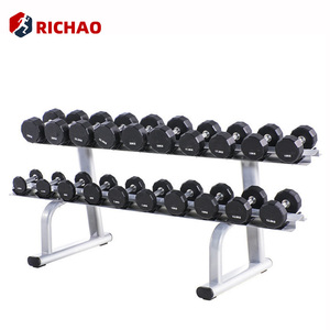 Commercial Gym Dumbbells Custom LOGO Urethane <strong>Dumbells</strong> <strong>Set</strong> <strong>20KG</strong> Free Weights Home Gym Equipment 12 Sides Cpu Dumbbells - Product Image 3