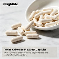 Capsules d'extrait de haricot blanc, complément alimentaire à base de plantes, capsules molles en vrac, formule personnalisée sous marque privée