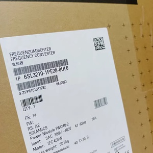 6SL3210-1PE28-8UL0 sinamics PM240 2 IP20 <span class=keywords><strong>FSE</strong></span> U 400V โมดูลระบายความร้อนด้วยอากาศ45kW 100% ใหม่ดั้งเดิมมีในสต็อก - Product Image 2