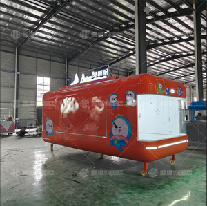 多功能定制街道移动快餐咖啡卡车气流热狗食品拖车设备齐全的披萨车 - Product Image 5