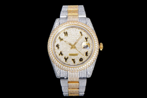 <span class=keywords><strong>2025</strong></span> Luxe Roze Wijzerplaat Bling Iced Out Sport Horloge Voor Mannen En Vrouwen Hiphop Diamant Mode Sieraden Met Messing Etui - Product Image 4