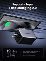 Chargeur mural USB C GaN UGREEN Nexode 65W, 4 ports, pliable, charge rapide, type C, chargeur de téléphone de voyage pour MacBook Pro/Air iPhone