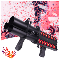 SHTX Meilleure main tenir électrique confettis Shooter3 têtes confettis fête Popper pistolet Machine 3 coups confettis pistolet pour Concert DJ