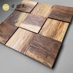 3D Surface <strong>3x3</strong> Huge Square Shape Wood Mosaic <strong>Tiles</strong> for Interior Luxury Design Bedroom Wall Kitchen Wall Decoration - Product Image 3