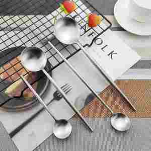 Ensemble de couverts de luxe nordique populaire en acier inoxydable 18/10, fourchettes, cuillères et couteaux, idéal pour les mariages - Product Image 5