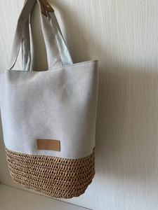 Borsa Tote in cotone e <span class=keywords><strong>lino</strong></span> con PULOGO per uso quotidiano da donna - Product Image 3