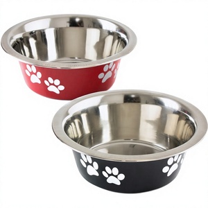 Tazón para mascotas estándar con color Acero inoxidable Venta caliente Multi-Capacidad de acero inoxidable Pintado tazón para mascotas - Product Image 1