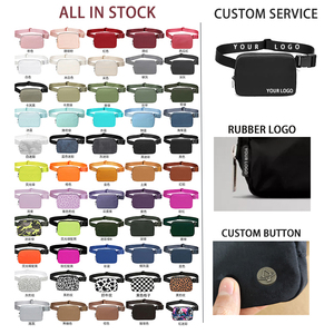 Riñonera de nailon limón con estampado personalizado, riñonera impermeable con cremallera, riñonera deportiva cruzada para mujeres y niñas, monedero LuLu bonito - Product Image 3