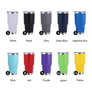 Custom logo Powder Coated Regular Stainless Steel Tumbler Powder Coated Double Wall Coffee 30oz 20 oz Travel Car Mugs Tumblers - Product Image 5