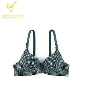 BINNYS Guangzhou wholesale new design underwire Adjusted-straps 32A size thin cup girls bra