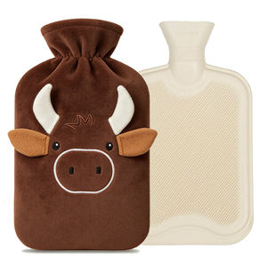 Nouvelle Arrivée Housse Mignonne en Polaire Vache pour <span class=keywords><strong>Bouillotte</strong></span> en Caoutchouc – Idéale pour Chauffer Mains et Pieds à la Maison ou au Bureau - Product Image 1