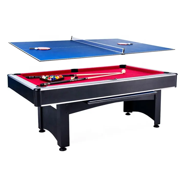 Popular custom 2 in 1 pool table-tennis table two in one billiard snooker small ping pong pool table for adult kids indoor games