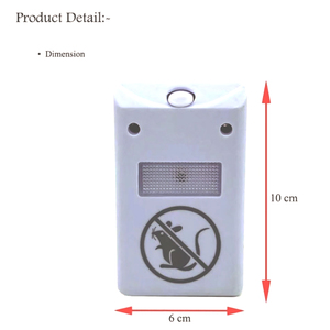 Repelente de insectos ultrasónico eléctrico, control de plagas disuasorio de ratones para una defensa eficaz, ratas, ratones, ayuda para repeler toxinas - Product Image 4