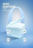 Feuilles de nettoyage des sols OEM Feuille de nettoyage jetable Hygiène domestique Nettoyage des sols Tablettes de nettoyage des carreaux Rafraîchisseur de cuvette de toilette