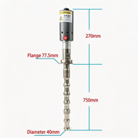 Homogeneizador Ultrasónico de 20 kHz y 3000 W, Varilla Vibratoria Ultrasónica de Aleación de Titanio, Profundidad de 750 mm para Extracción y Disrupción Celular