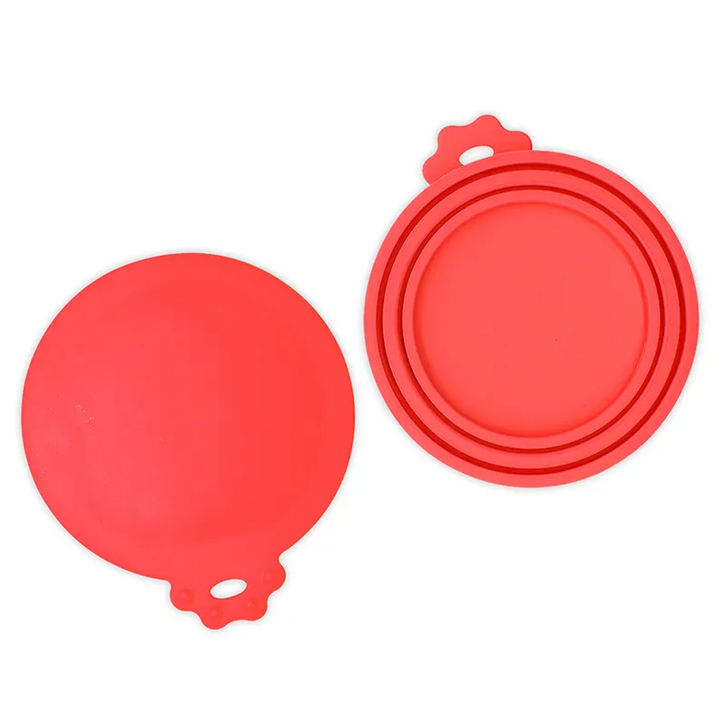 BHD Đến New Phổ Silicone Thực Phẩm Có Thể Nắp Che Cho Thức Ăn Vật Nuôi/Phù Hợp Với Hầu Hết Các Kích Thước Tiêu Chuẩn Con Chó Và Con Mèo có Thể Tops Bpa Miễn Phí