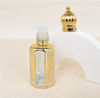 3ml 6ml 12ml Arab Atar Bouteille de parfum octogonale Bouteille d'huile essentielle