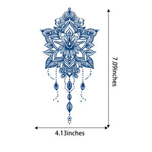 Nuevo Tatuaje Temporal de Hierbas con Impresión por Transferencia de Agua, Impermeable, de Larga Duración, con Formas Geométricas, Tatuaje Corporal Temporal de Plantas Naturales - Product Image 6