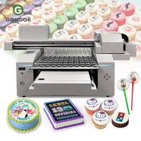 Imprimante alimentaire 3D multifonctionnelle 4 couleurs haute résolution à jet d'encre comestible pour images de gâteaux, déragees, avec détection infrarouge automatique, nouvelle, garantie 1 an