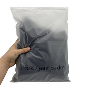 Bolsa de Plástico Transparente Mate Esmerilado con Cierre Deslizante y Logotipo Personalizado, Bolsa Reutilizable <span class=keywords><strong>para</strong></span> Empacar <span class=keywords><strong>Ropa</strong></span> - Product Image 2