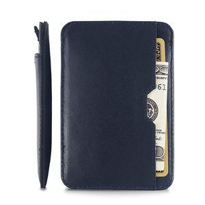 Fábrica BSCI, Tarjetero Delgado de Cuero con Logotipo Personalizado Vintage, Elegante y Delgado para Hombre - Product Image 6