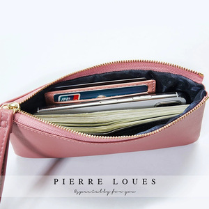 Pierre Loues Women's Wristlet 6 Inch Solid Color Coin <b>Purse</b> Ultralight Storage Clutch - Product Image 2
