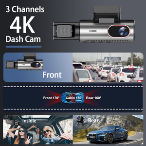 3-kênh HD 1080P IPS Dash Cam với wifi 3-inch Mini DVR 3-Ống Kính G-Sensor tầm nhìn ban đêm ghi <span class=keywords><strong>video</strong></span> - Product Image 3