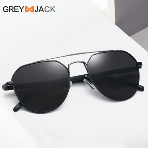 Gafas de sol polarizadas Greyjack para hombre, montura completa, lentes TAC, protección UV400, montura azul y negra - Product Image 3