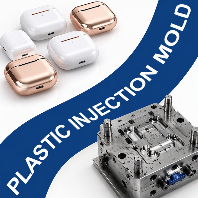 Custom Plastic Injection Mold Lightweight Scratch Resistance Wireless bluetooth Earbud Headphone Audio Device Outer Shell Mould