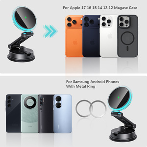 Wholesale Universal Flexible Magnetic <strong>Car</strong> <strong>Phone</strong> <strong>Holder</strong> 15W Wireless <strong>Charger</strong> with Type-C Fast Charging - Product Image 3