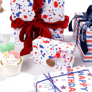 Wholesale High Quality <b>Birthday</b> Tissue <b>Rolls</b> Red and Blue Packaging <b>Wrapping</b> <b>Paper</b> <b>Roll</b> Uperior Craftsmanship - Product Image 1