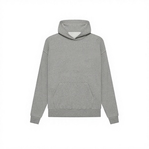 Sweat à capuche oversize pour homme ESSENTIAL en coton de haute qualité SS22, couleur Dark Oatmeal, avec lettres imprimées en <span class=keywords><strong>flocage</strong></span> 3D noir et poche - Product Image 5