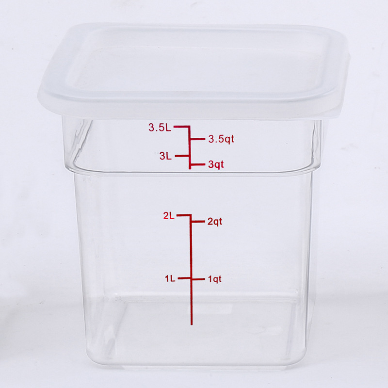 Cubo cuadrado de 3,8 L, 185*185*187 mm