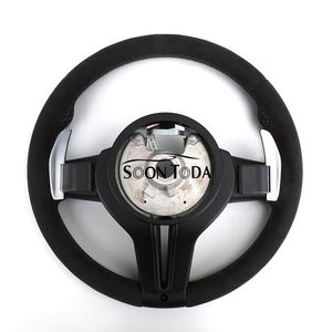 Volant en Alcantara complet pour BMW F10 F20 M1 F21 M3 F30 M2 F35 F25 F87 M4 F80 F36 E70 E71 <span class=keywords><strong>M5</strong></span> E90 E91 X1 X3 X5 Classic Suede - Product Image 2