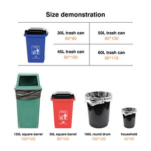 Sacs poubelles biodégradables et compostables personnalisés par TM Factory, résistants, grande capacité (55, 60, 95, 100 gallons), noirs, pour supermarchés. - Product Image 5